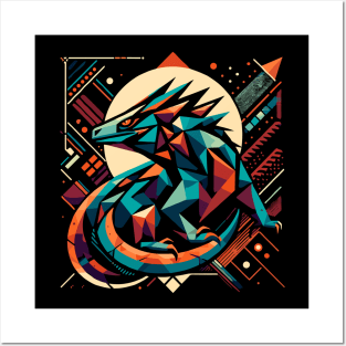 Abstract Animal Dragon 1 Posters and Art